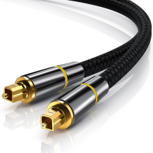 24K Plugue o cabo de toslink de áudio óptico de fibra digital